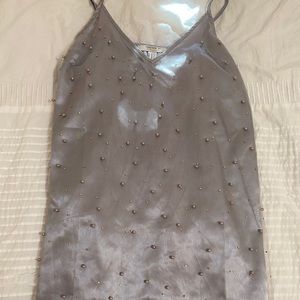 Silver beaded dress